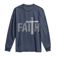 Christian Drummer Long Sleeve Shirt Faith Drum Stick Cross
