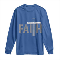 Christian Drummer Long Sleeve Shirt Faith Drum Stick Cross