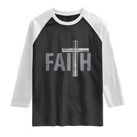 Christian Drummer Raglan Shirt Faith Drum Stick Cross