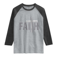 Christian Drummer Raglan Shirt Faith Drum Stick Cross