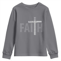 Christian Drummer Youth Sweatshirt Faith Drum Stick Cross