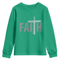 Christian Drummer Youth Sweatshirt Faith Drum Stick Cross