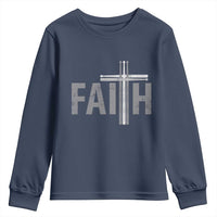 Christian Drummer Youth Sweatshirt Faith Drum Stick Cross