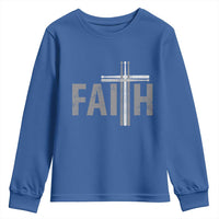 Christian Drummer Youth Sweatshirt Faith Drum Stick Cross
