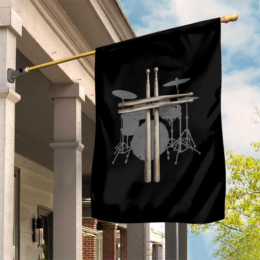 Christian Drummer Garden Flag Drum Sticks Cross Percussionist Jesus Church
