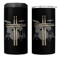 Christian Drummer 4 in 1 Can Cooler Tumbler Drum Sticks Cross Percussionist Jesus Church