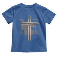 Christian Drummer Toddler T Shirt Drum Sticks Cross Percussionist Jesus Church