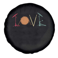 Retro Drummer Spare Tire Cover Drum Love Drums Drumline