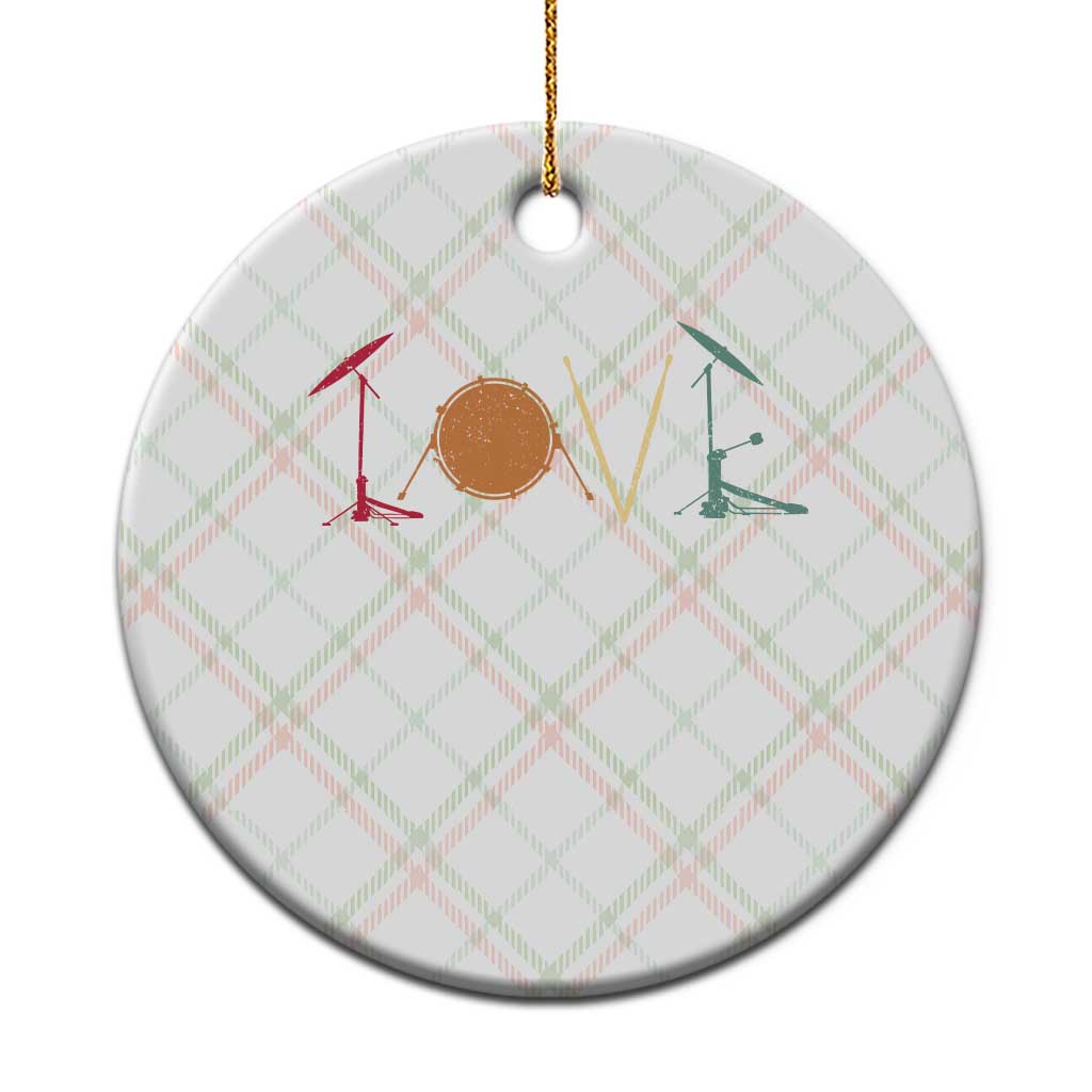 Retro Drummer Ceramic Ornament Drum Love Drums Drumline