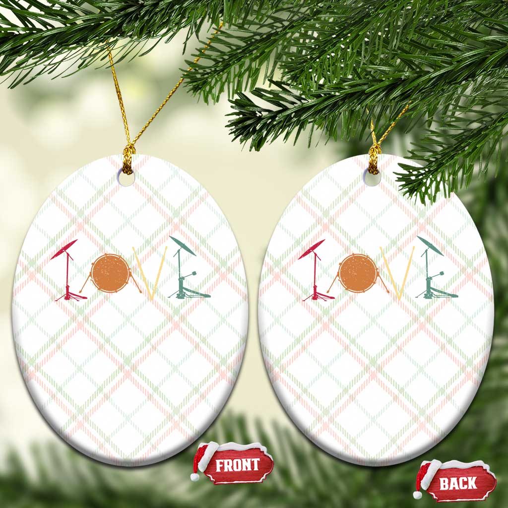 Retro Drummer Ceramic Ornament Drum Love Drums Drumline