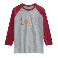 Retro Drummer Raglan Shirt Drum Love Drums Drumline