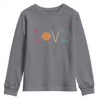 Retro Drummer Youth Sweatshirt Drum Love Drums Drumline