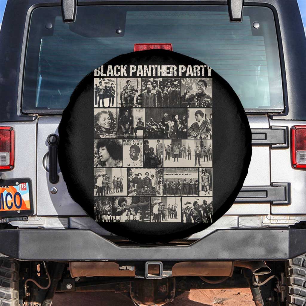 Vintage Black Panther Party Spare Tire Cover Huey P. Newton Bobby Seale Black History Month Juneteenth