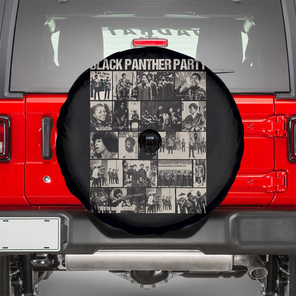 Vintage Black Panther Party Spare Tire Cover Huey P. Newton Bobby Seale Black History Month Juneteenth