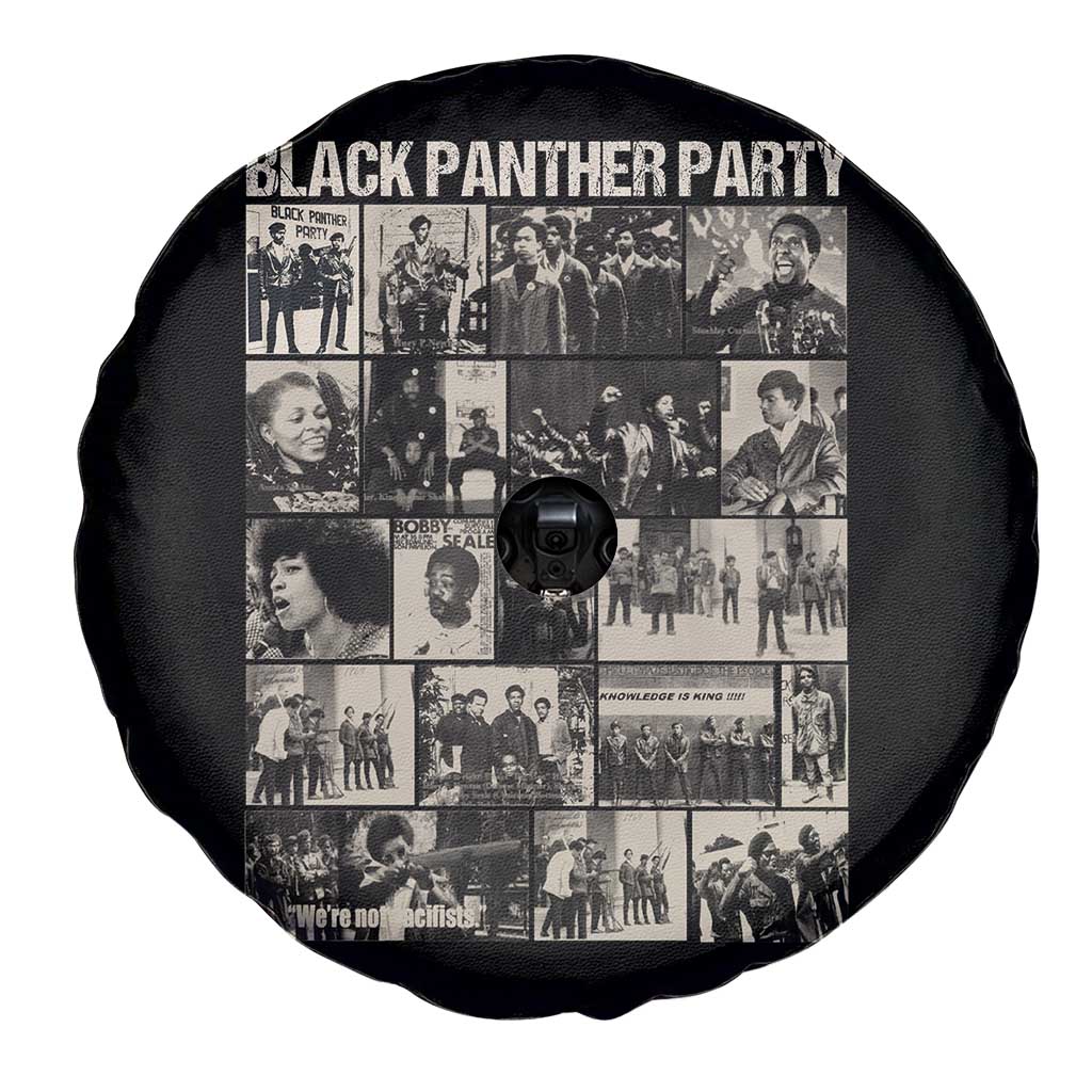 Vintage Black Panther Party Spare Tire Cover Huey P. Newton Bobby Seale Black History Month Juneteenth