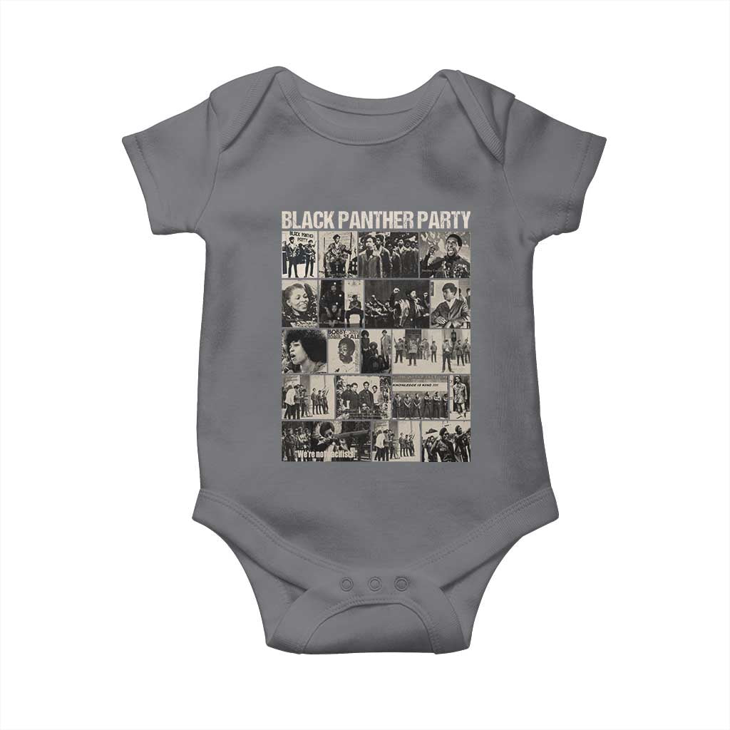 Vintage Black Panther Party Baby Onesie Huey P. Newton Bobby Seale Black History Month Juneteenth