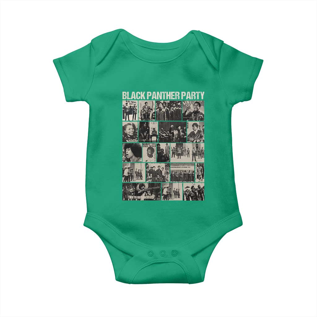 Vintage Black Panther Party Baby Onesie Huey P. Newton Bobby Seale Black History Month Juneteenth