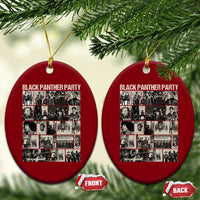 Vintage Black Panther Party Ceramic Ornament Huey P. Newton Bobby Seale Black History Month Juneteenth - Wonder Print Shop