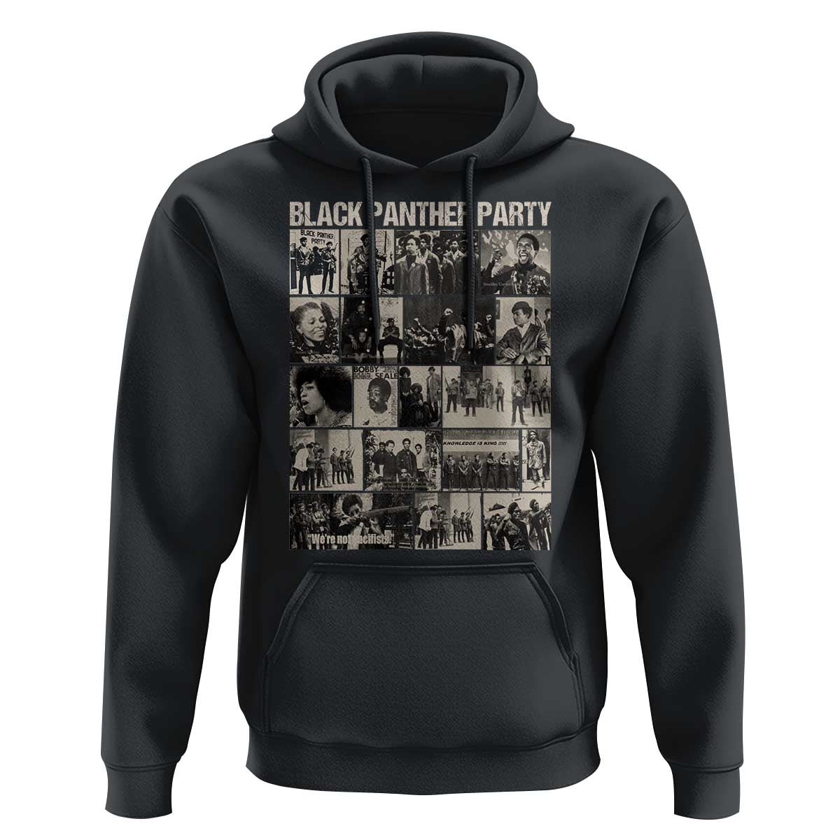 Vintage Black Panther Party Hoodie Huey P. Newton Bobby Seale Black History Month Juneteenth