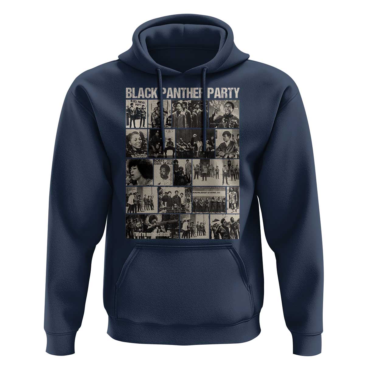 Vintage Black Panther Party Hoodie Huey P. Newton Bobby Seale Black History Month Juneteenth