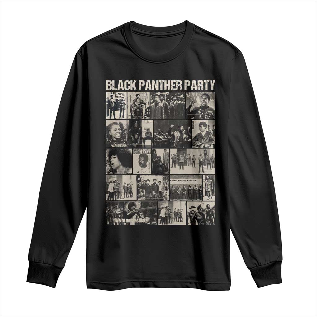 Vintage Black Panther Party Long Sleeve Shirt Huey P. Newton Bobby Seale Black History Month Juneteenth