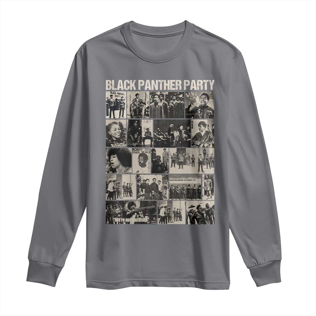 Vintage Black Panther Party Long Sleeve Shirt Huey P. Newton Bobby Seale Black History Month Juneteenth