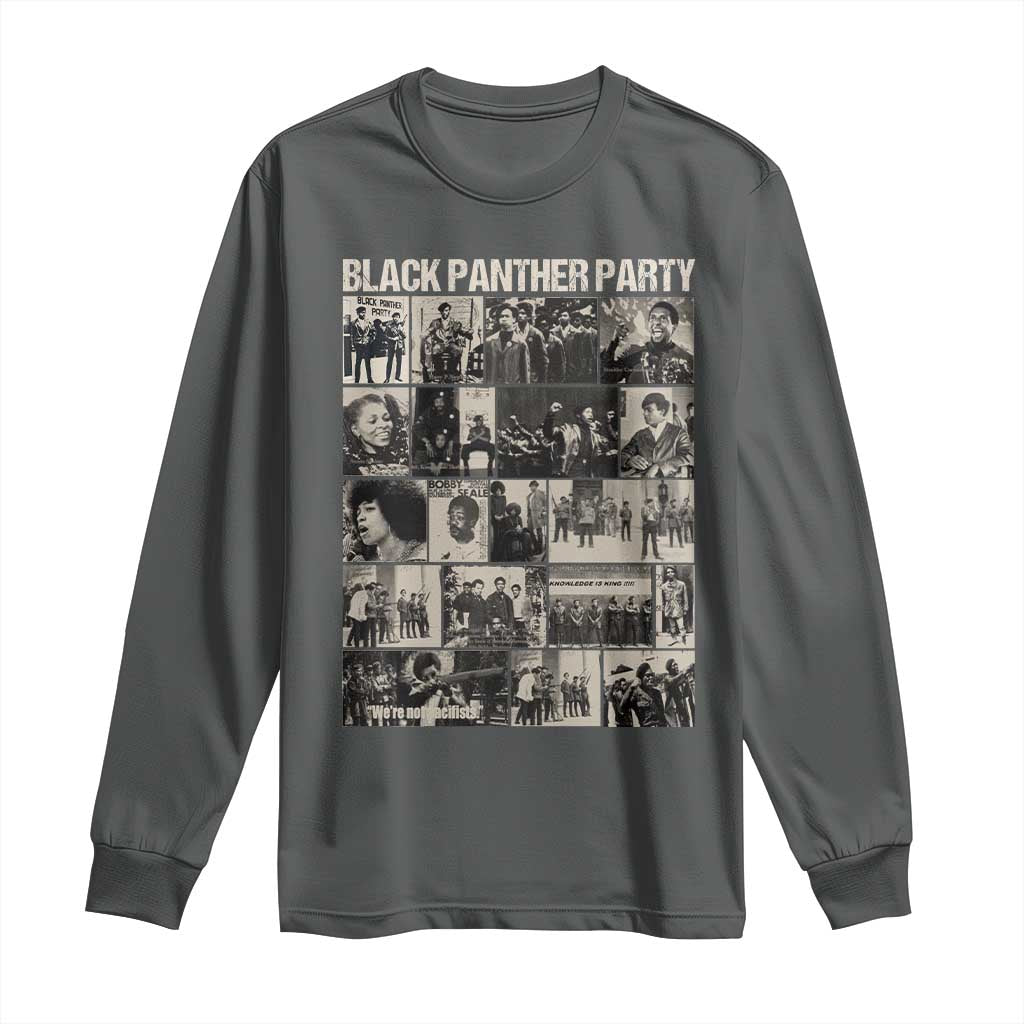 Vintage Black Panther Party Long Sleeve Shirt Huey P. Newton Bobby Seale Black History Month Juneteenth