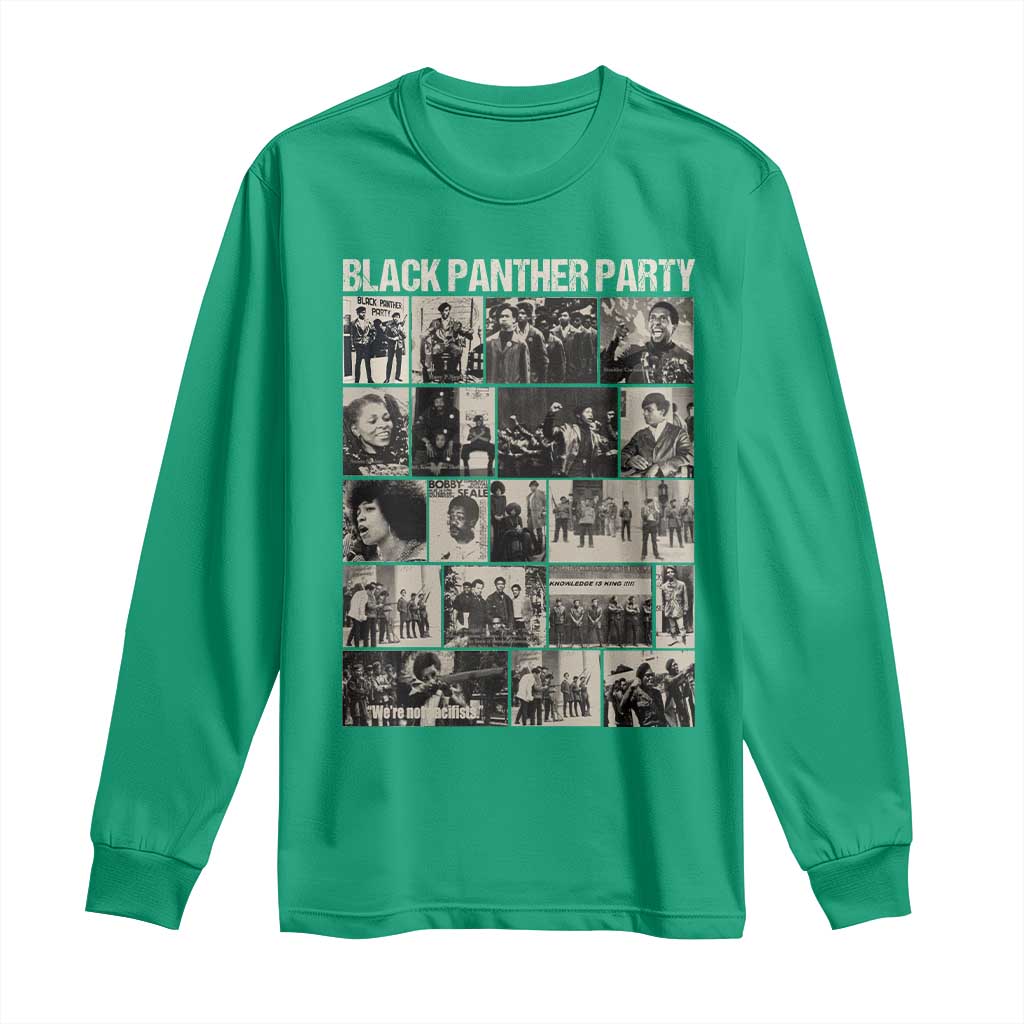 Vintage Black Panther Party Long Sleeve Shirt Huey P. Newton Bobby Seale Black History Month Juneteenth