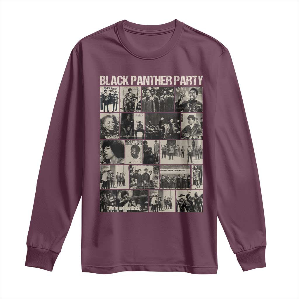 Vintage Black Panther Party Long Sleeve Shirt Huey P. Newton Bobby Seale Black History Month Juneteenth