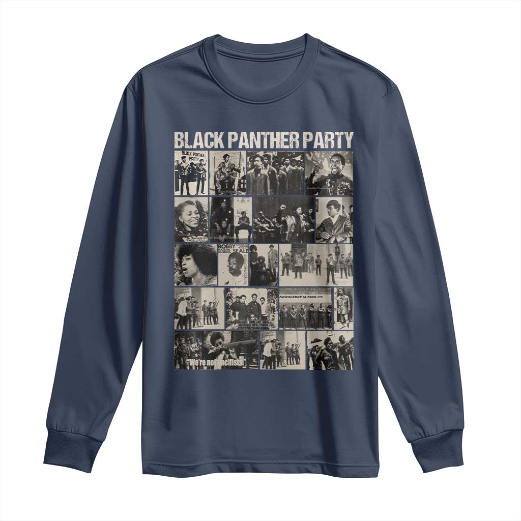 Vintage Black Panther Party Long Sleeve Shirt Huey P. Newton Bobby Seale Black History Month Juneteenth