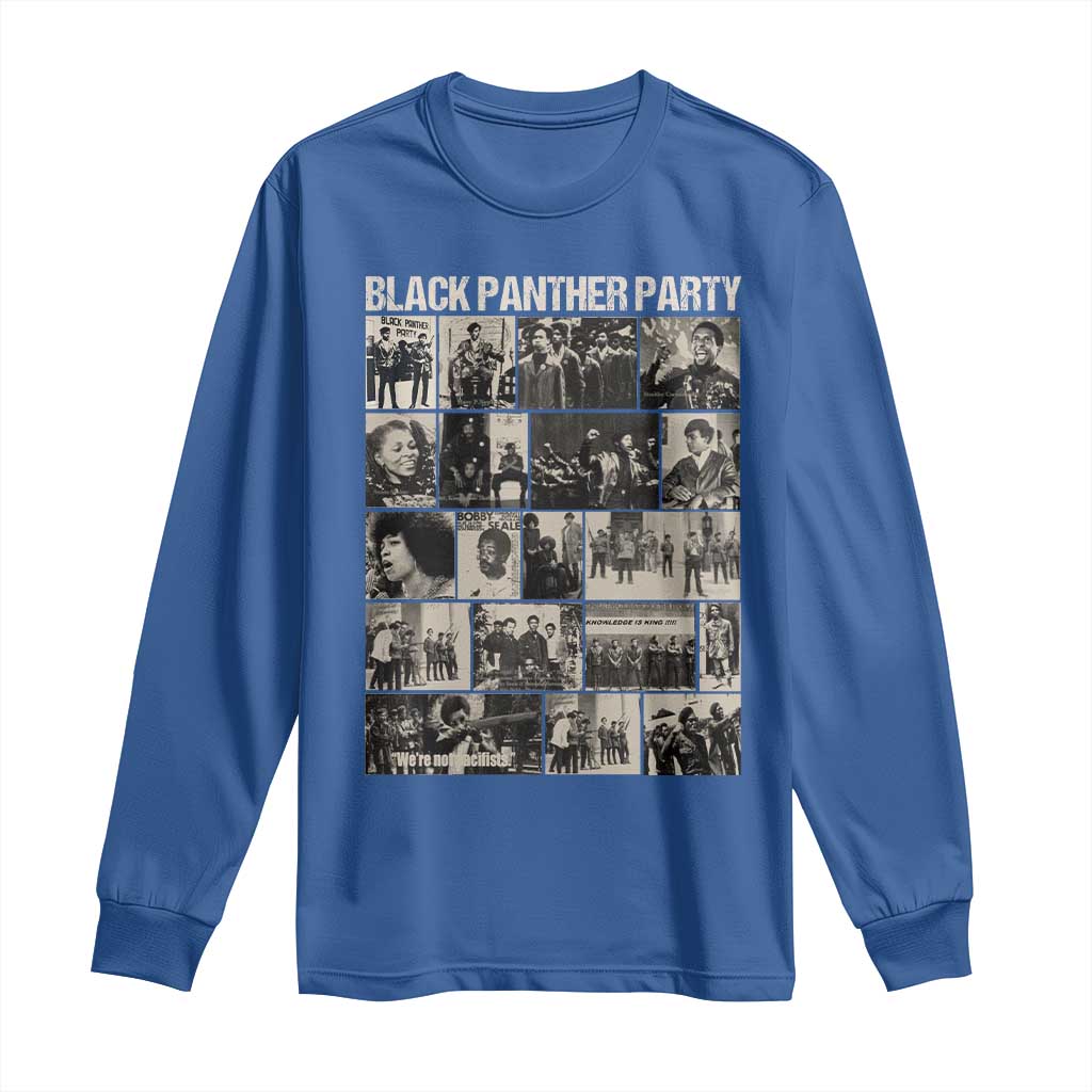 Vintage Black Panther Party Long Sleeve Shirt Huey P. Newton Bobby Seale Black History Month Juneteenth