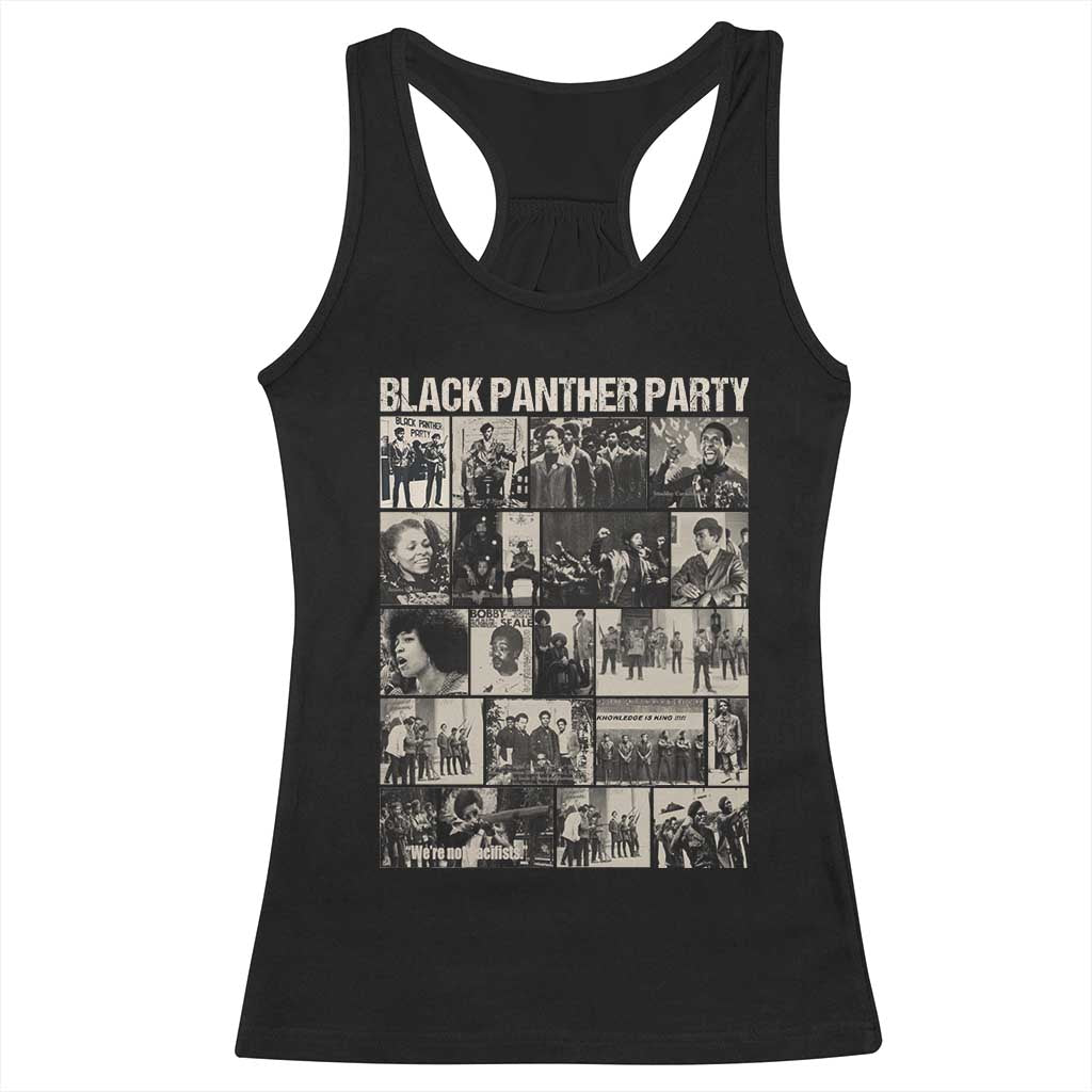 Vintage Black Panther Party Racerback Tank Top Huey P. Newton Bobby Seale Black History Month Juneteenth