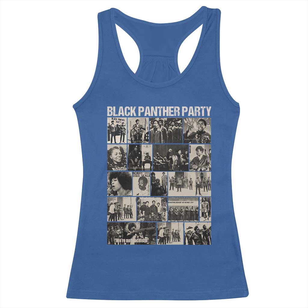 Vintage Black Panther Party Racerback Tank Top Huey P. Newton Bobby Seale Black History Month Juneteenth