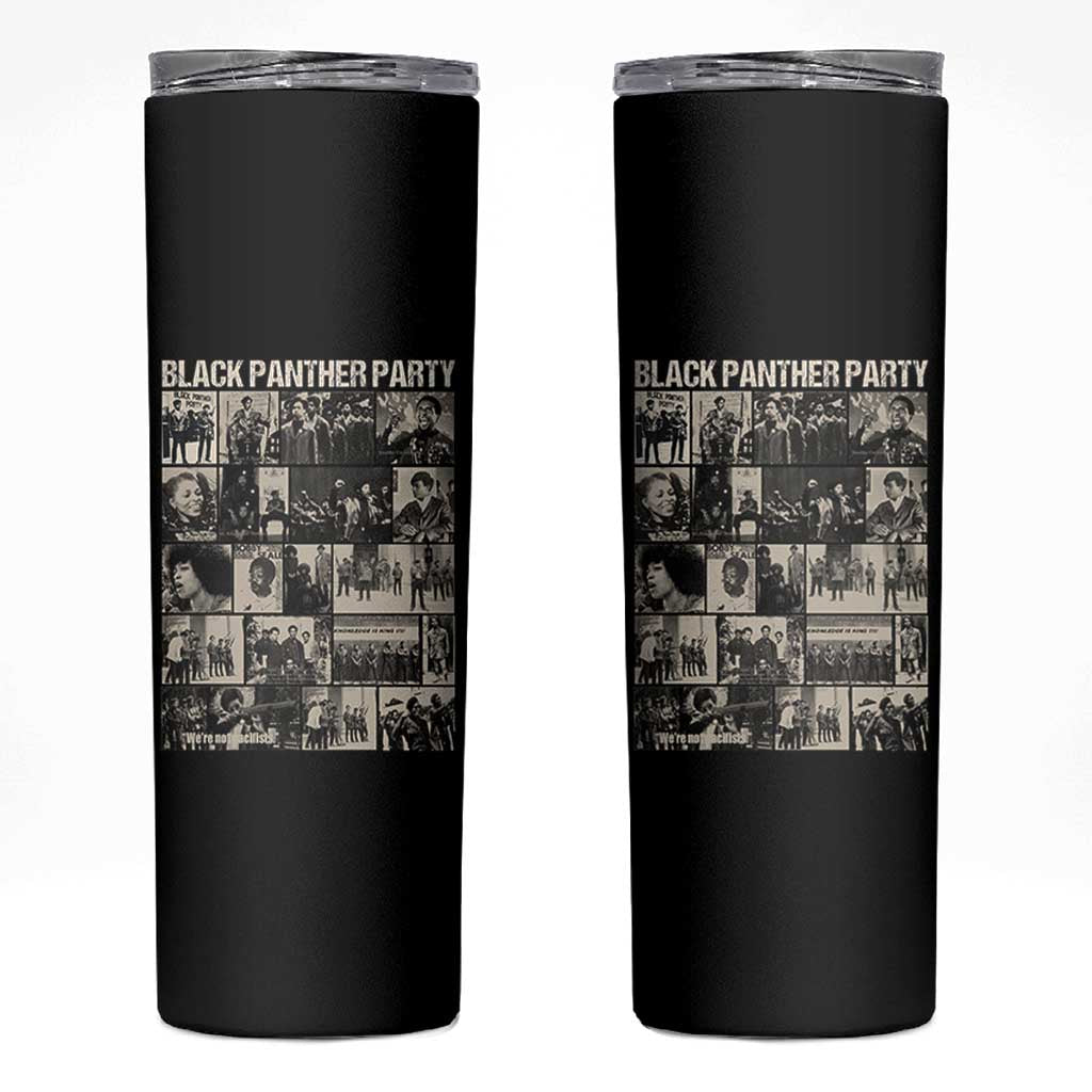 Vintage Black Panther Party Skinny Tumbler Huey P. Newton Bobby Seale Black History Month Juneteenth