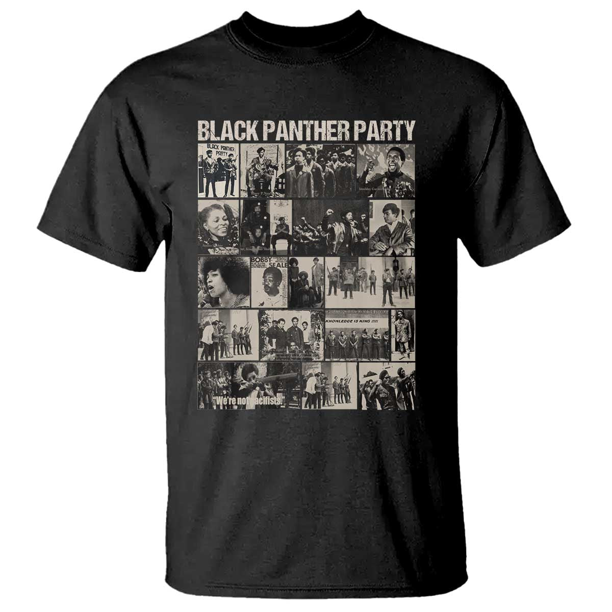 Vintage Black Panther Party T Shirt Huey P. Newton Bobby Seale Black History Month Juneteenth