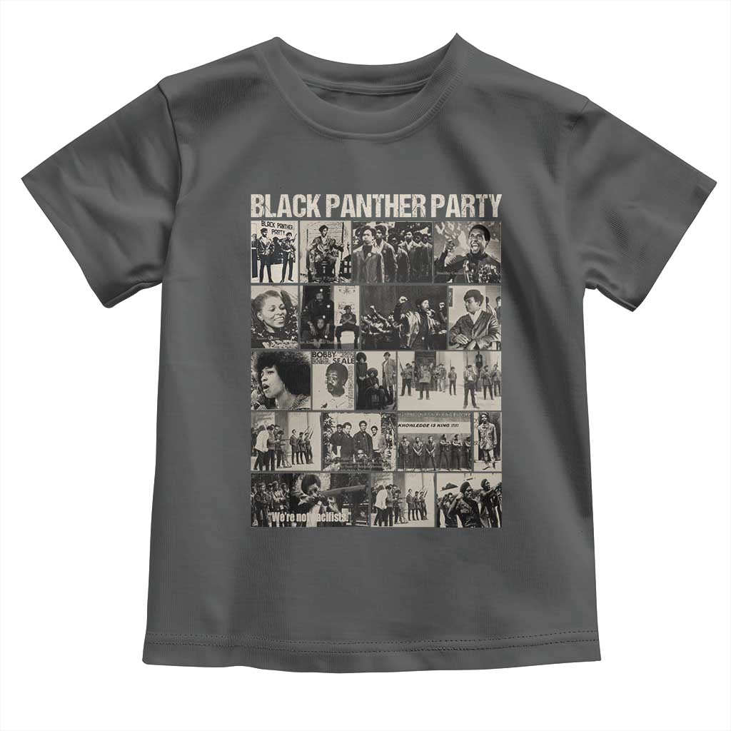 Vintage Black Panther Party Toddler T Shirt Huey P. Newton Bobby Seale Black History Month Juneteenth