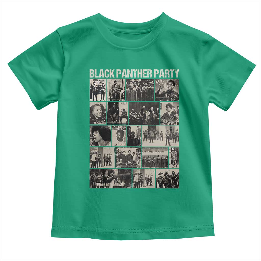 Vintage Black Panther Party Toddler T Shirt Huey P. Newton Bobby Seale Black History Month Juneteenth