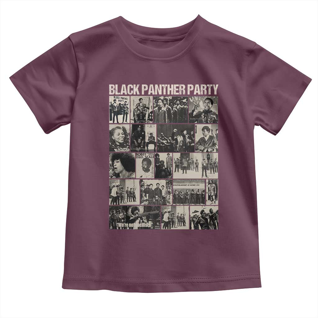 Vintage Black Panther Party Toddler T Shirt Huey P. Newton Bobby Seale Black History Month Juneteenth