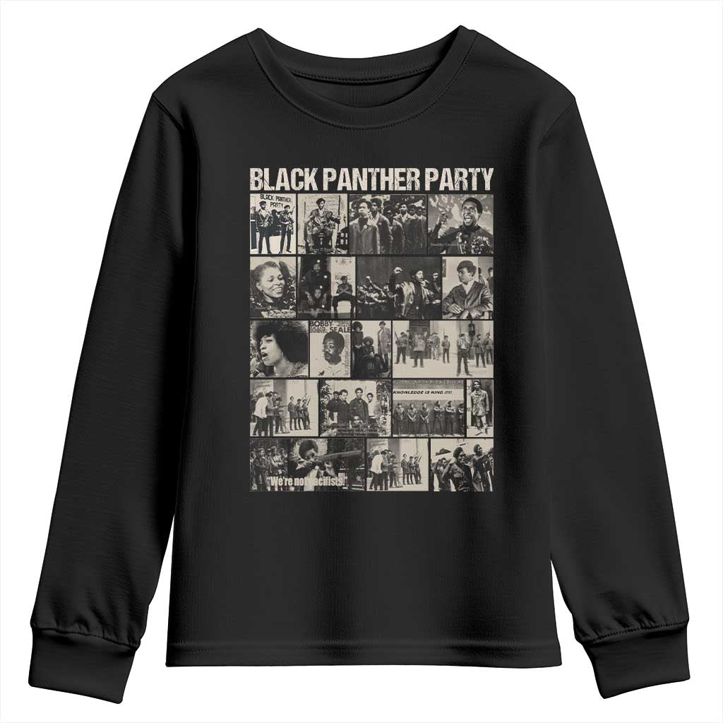Vintage Black Panther Party Youth Sweatshirt Huey P. Newton Bobby Seale Black History Month Juneteenth