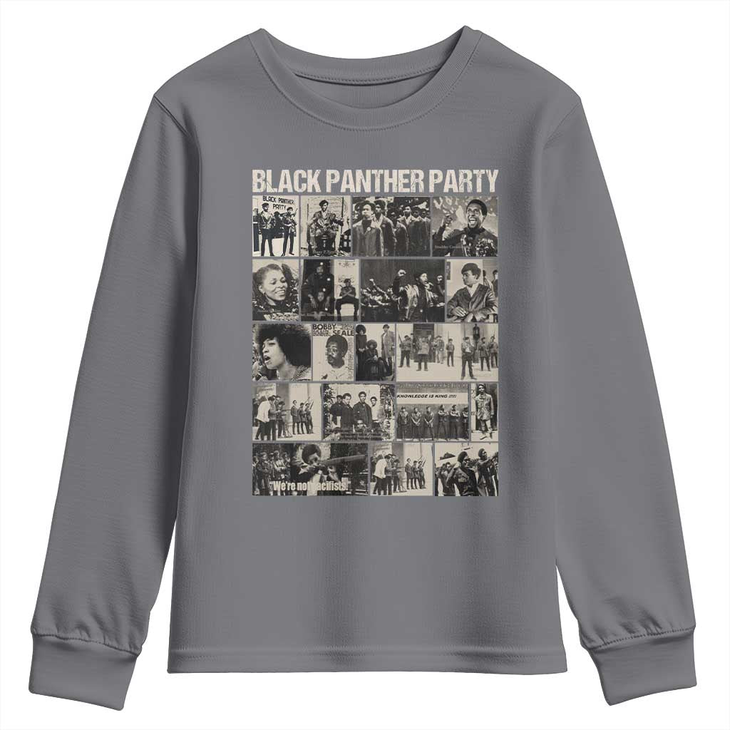 Vintage Black Panther Party Youth Sweatshirt Huey P. Newton Bobby Seale Black History Month Juneteenth