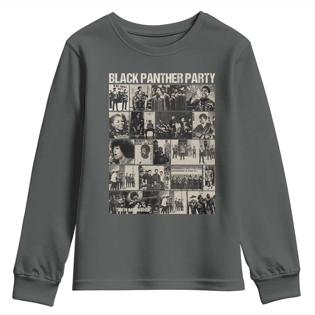 Vintage Black Panther Party Youth Sweatshirt Huey P. Newton Bobby Seale Black History Month Juneteenth