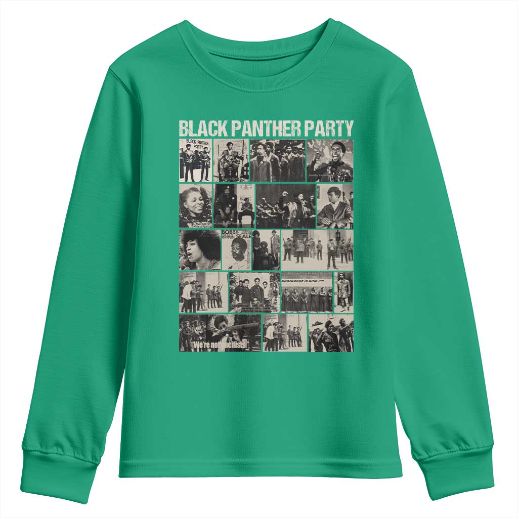 Vintage Black Panther Party Youth Sweatshirt Huey P. Newton Bobby Seale Black History Month Juneteenth