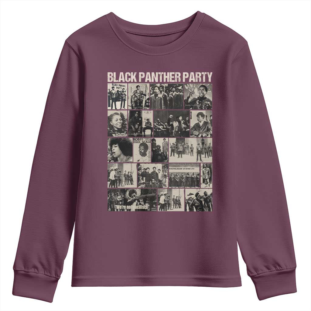 Vintage Black Panther Party Youth Sweatshirt Huey P. Newton Bobby Seale Black History Month Juneteenth