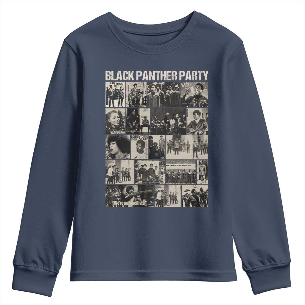 Vintage Black Panther Party Youth Sweatshirt Huey P. Newton Bobby Seale Black History Month Juneteenth