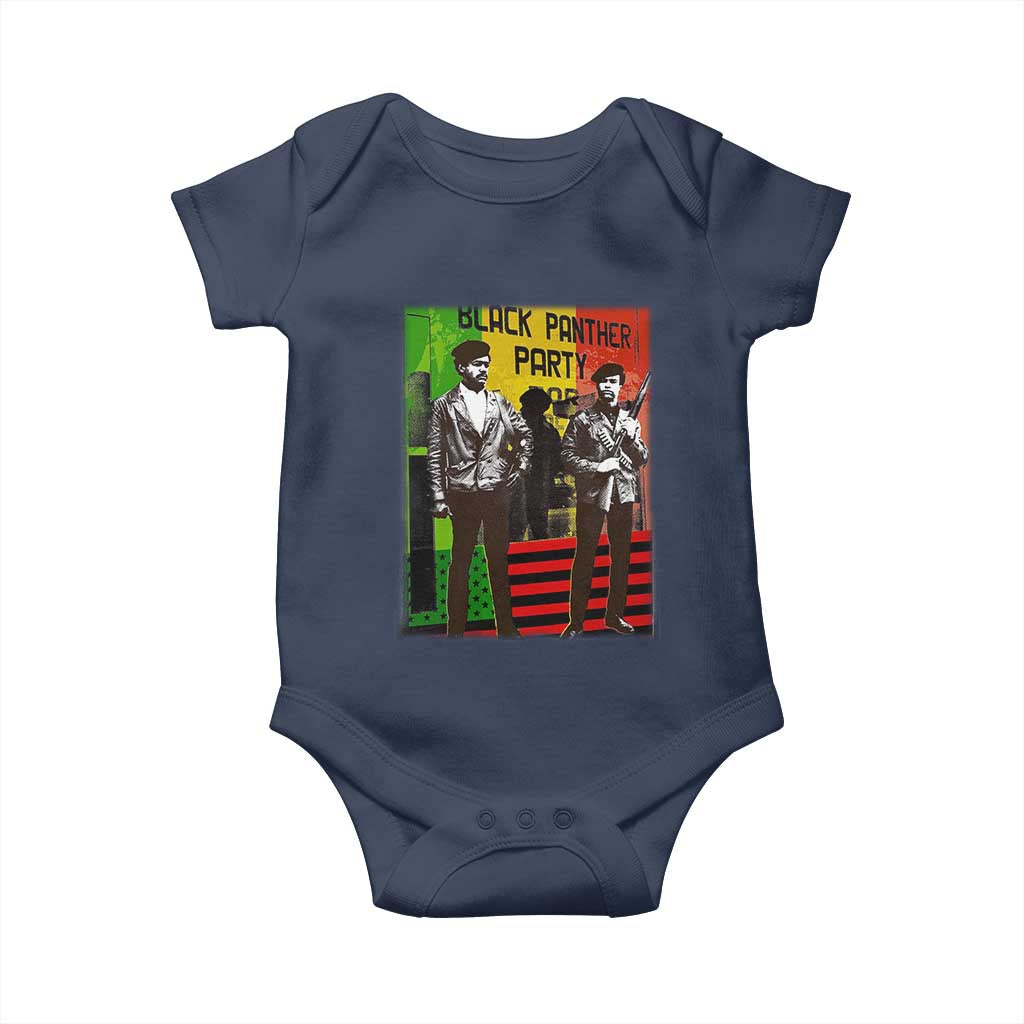 Vintage Black Panther Party Baby Onesie Black History Self Defense Huey Newton Bobby Seale