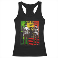 Vintage Black Panther Party Racerback Tank Top Black History Self Defense Huey Newton Bobby Seale
