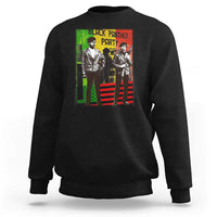 Vintage Black Panther Party Sweatshirt Black History Self Defense Huey Newton Bobby Seale