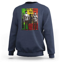 Vintage Black Panther Party Sweatshirt Black History Self Defense Huey Newton Bobby Seale