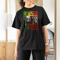 Vintage Black Panther Party T Shirt For Women Black History Self Defense Huey Newton Bobby Seale