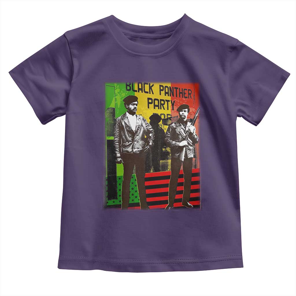 Vintage Black Panther Party Toddler T Shirt Black History Self Defense Huey Newton Bobby Seale
